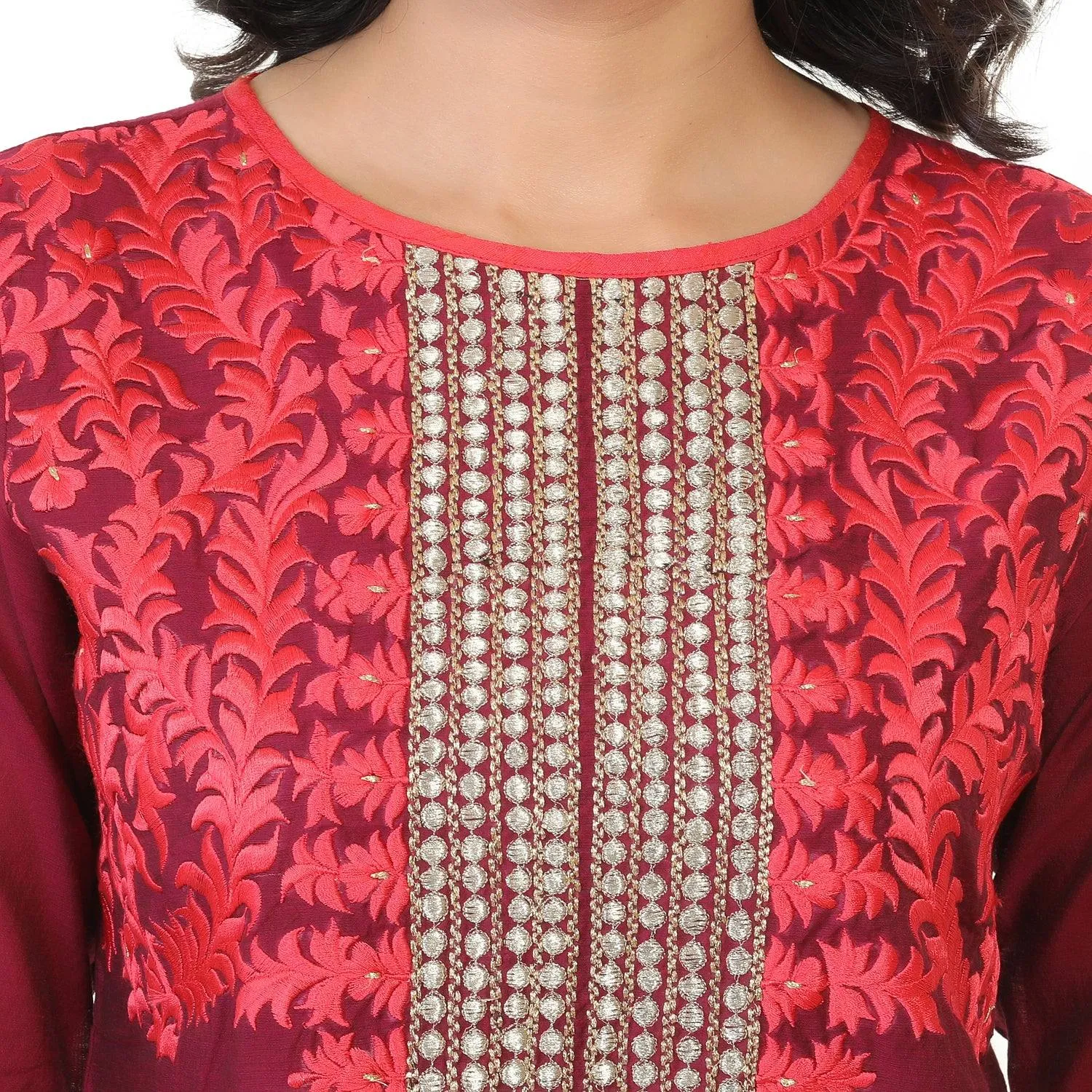 Embroidered Art Silk Kurta