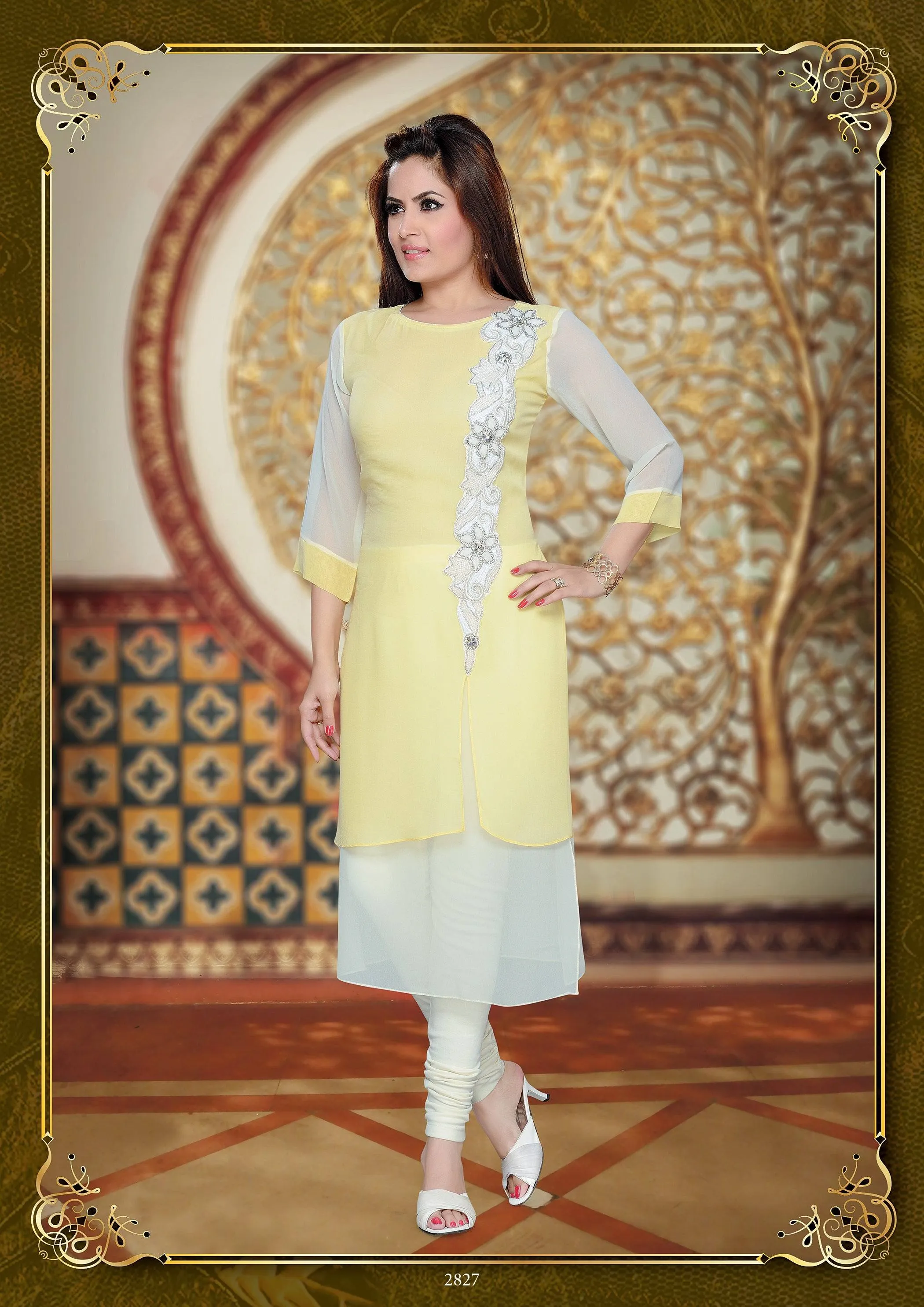 Embroidered Georgette Tunic