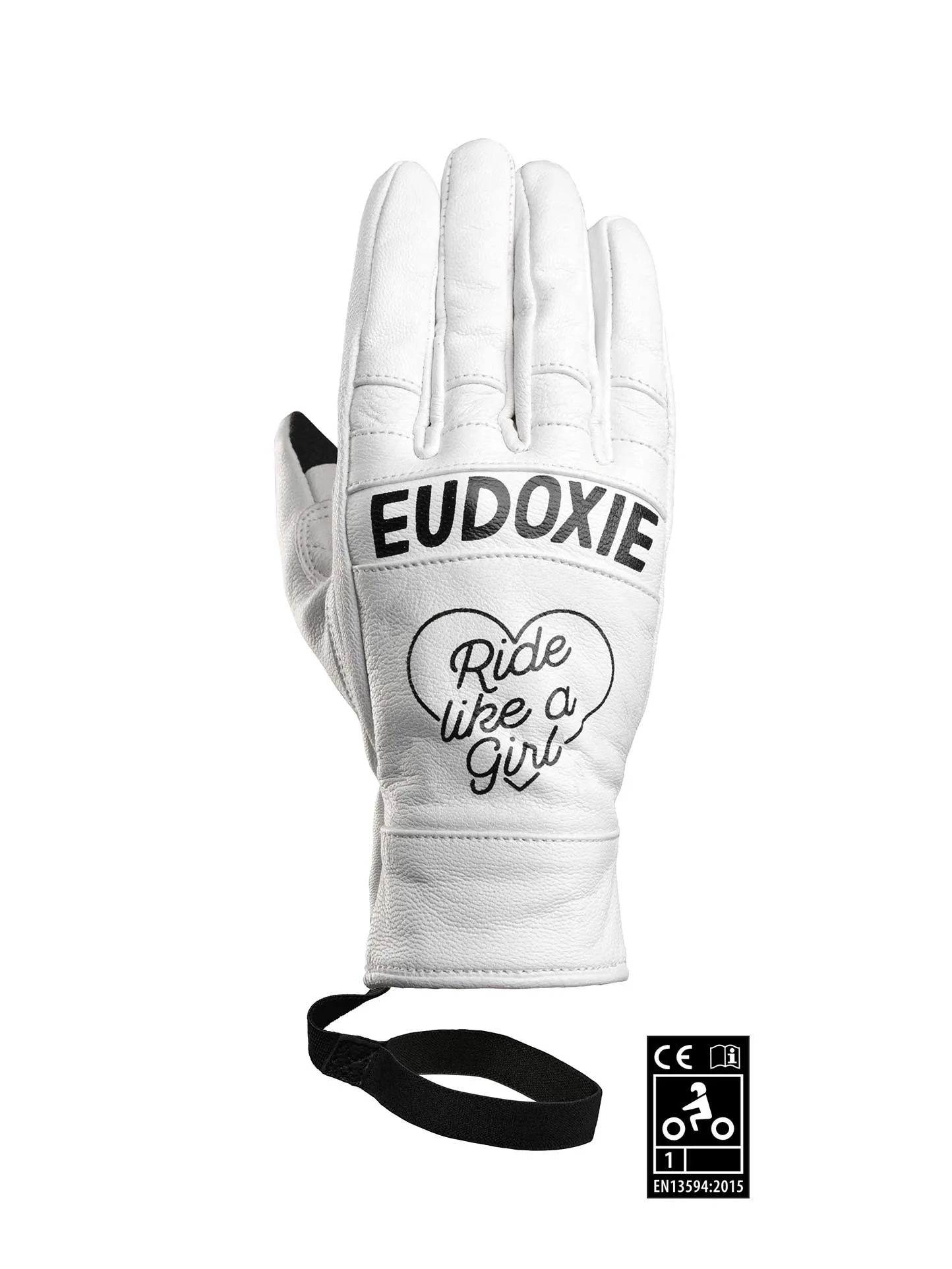 Eudoxie Lizzie White Ladies Gloves