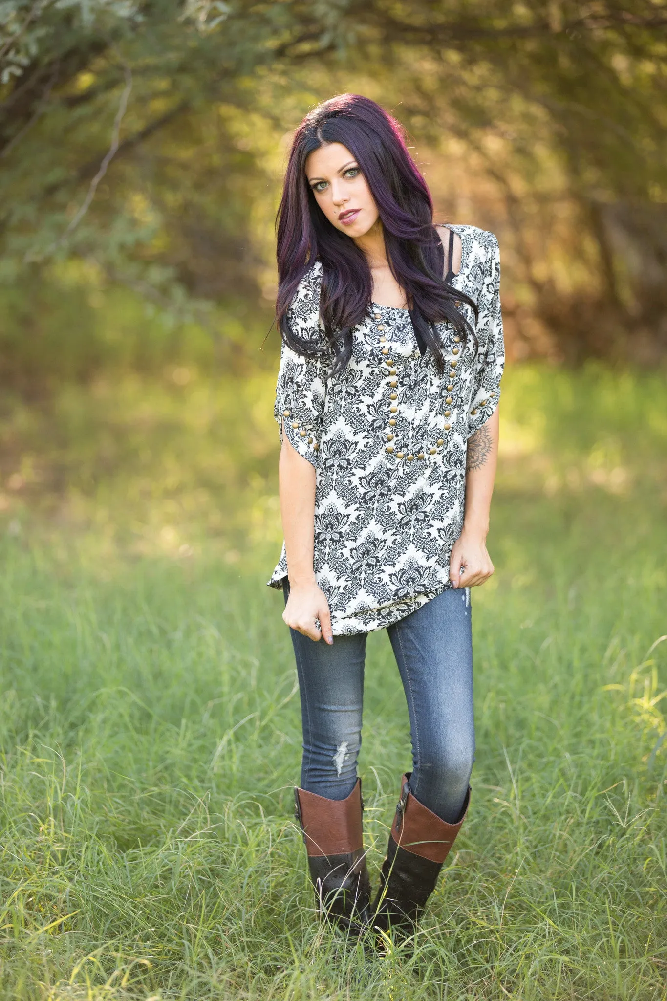 Every Mile A Memory Blouse - Floral