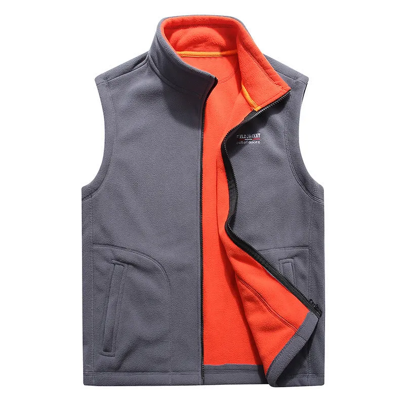 Fashionable Casual Fleece Vest Man