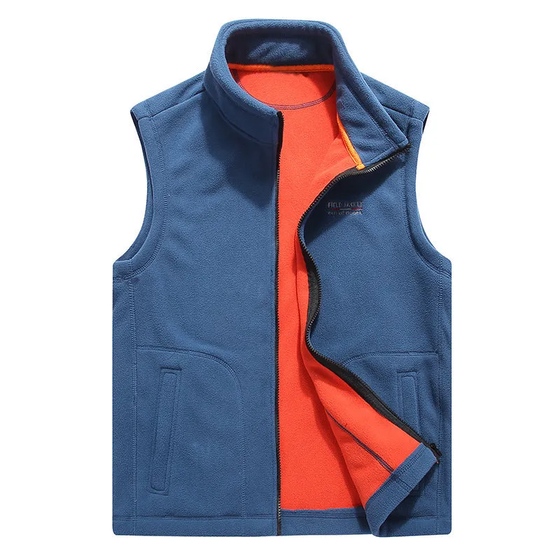 Fashionable Casual Fleece Vest Man