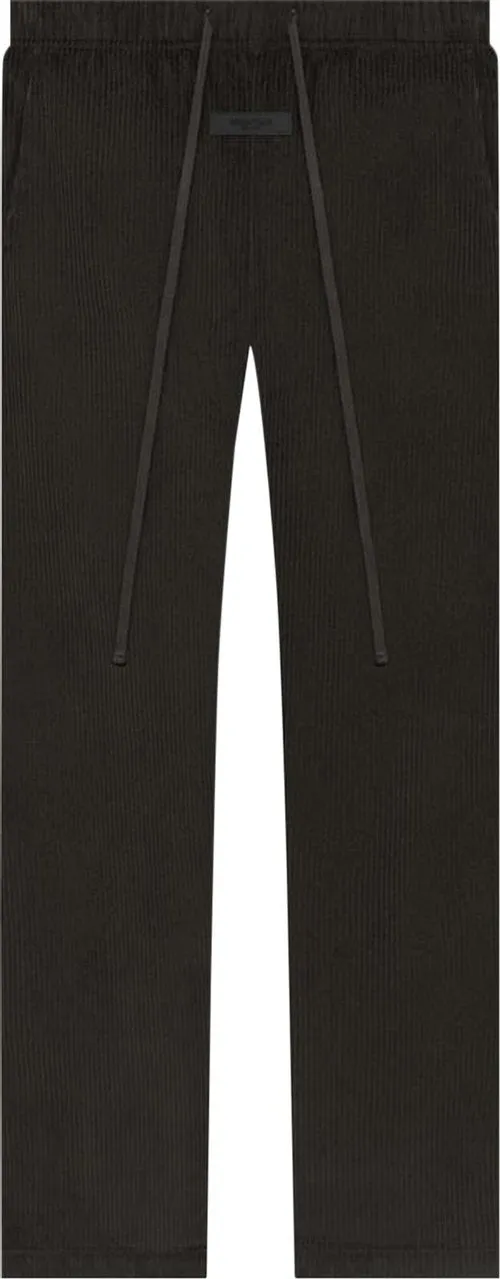 FEAR OF GOD ESSENTIALS RELAZED CORDUROY PANTS "OFF BLACK" SS23