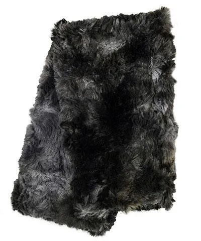 Fingerless / Texting Gloves, Reversible - Luxury Faux Fur in Highland in Skye