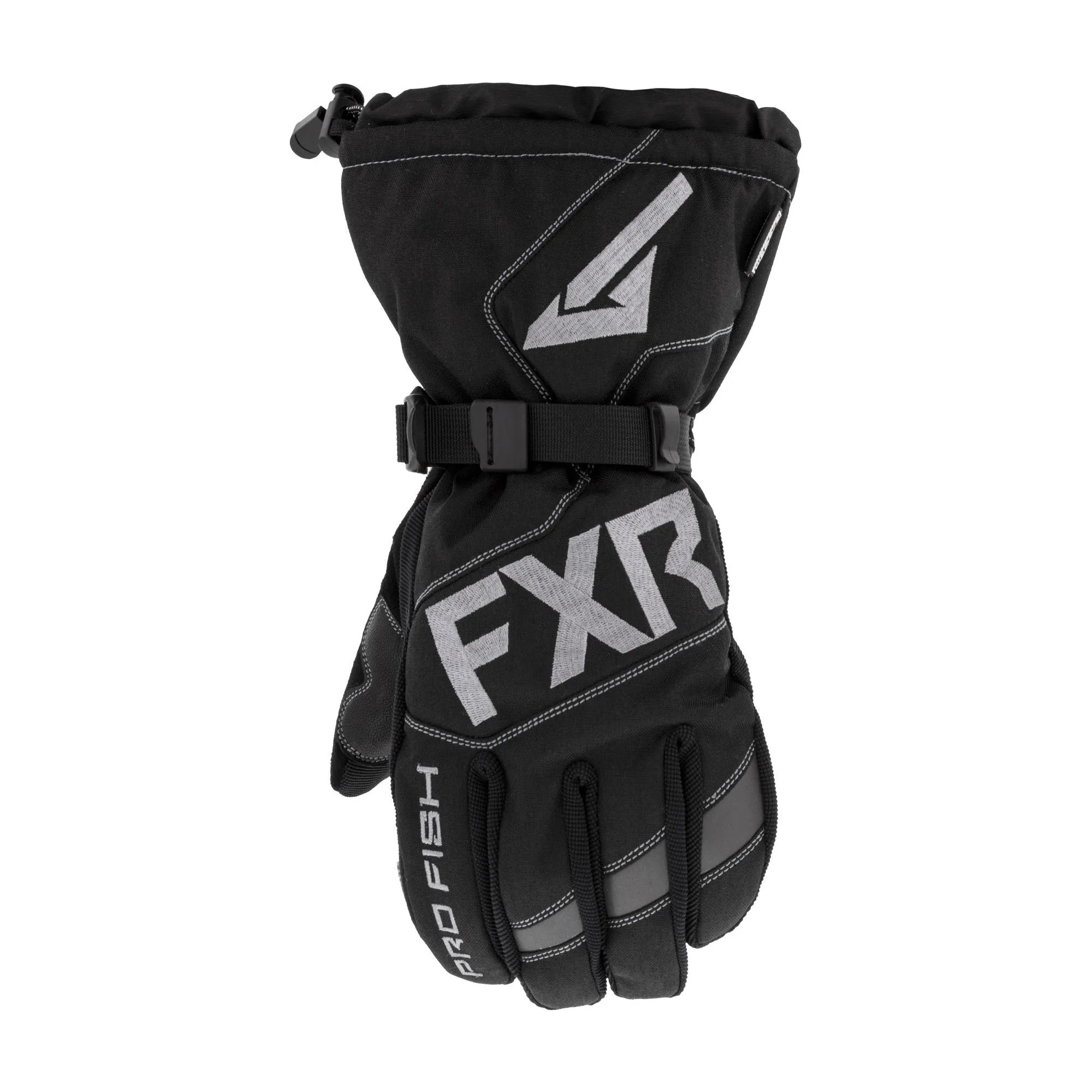 FXR Excursion Pro Fish Snowmobile Gloves Black