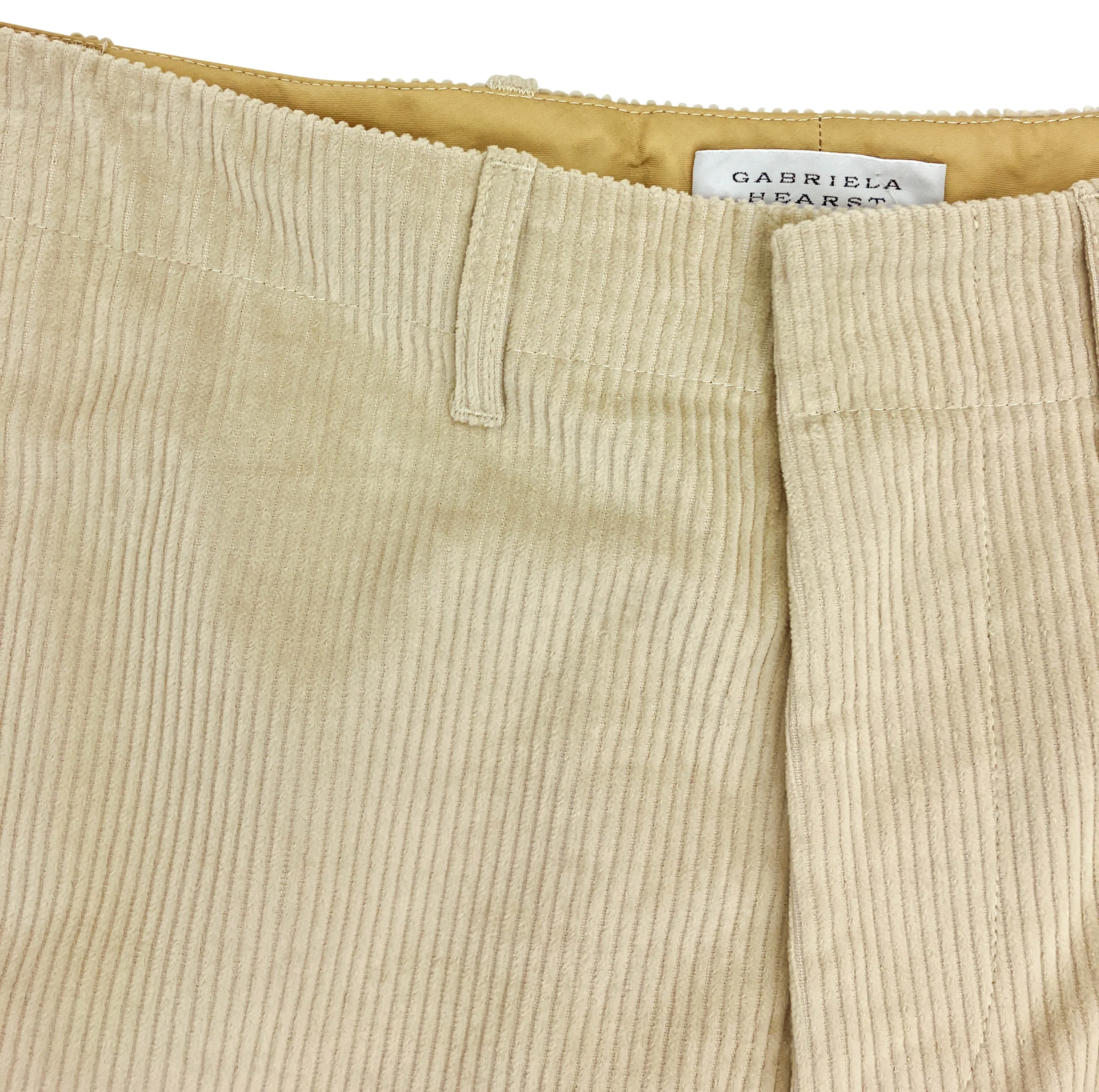 Gabriela Hearst Rhys Corduroy Pants in Ecru