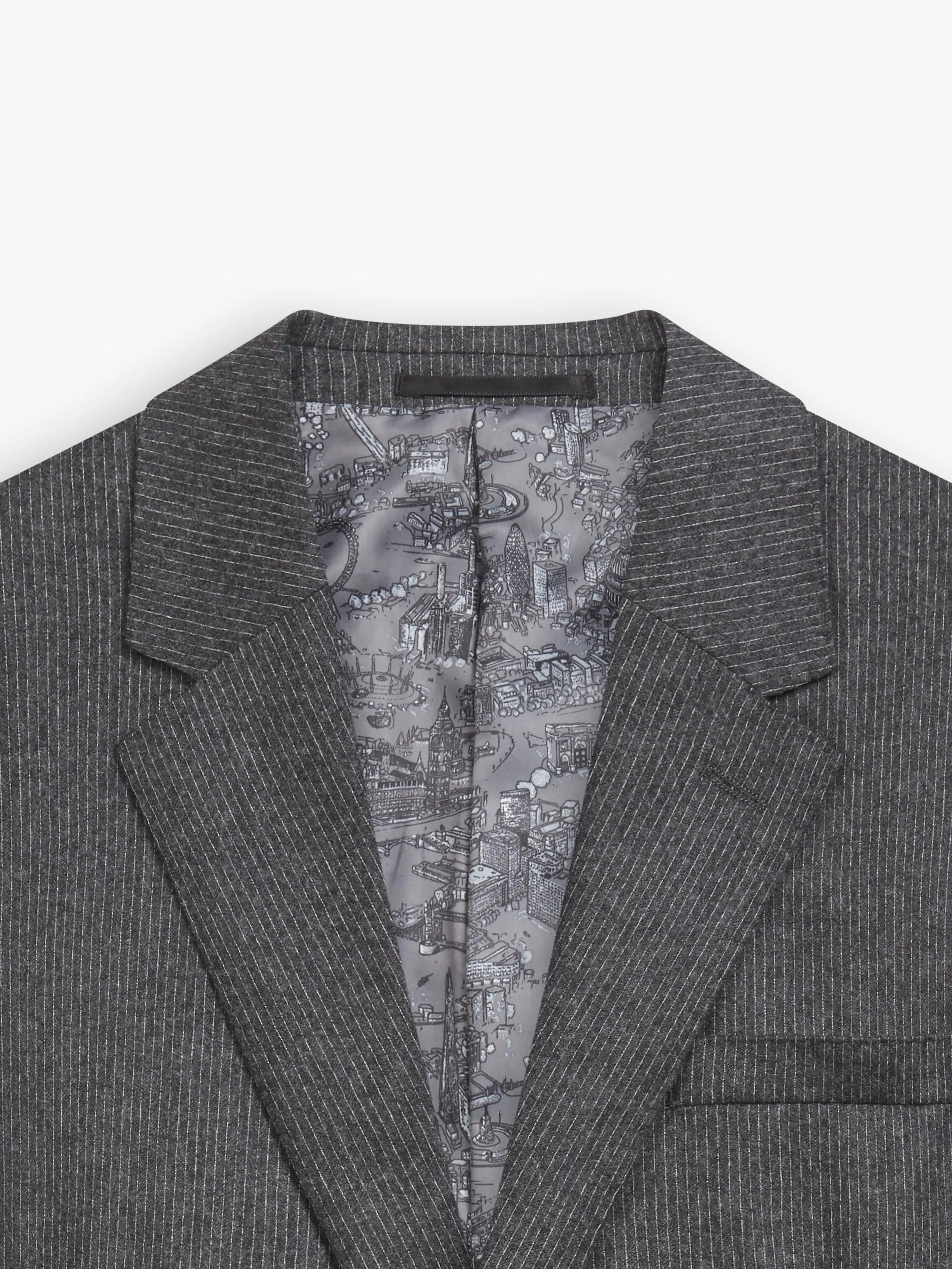 Gainsborough Pinstripe Charcoal Grey Jacket