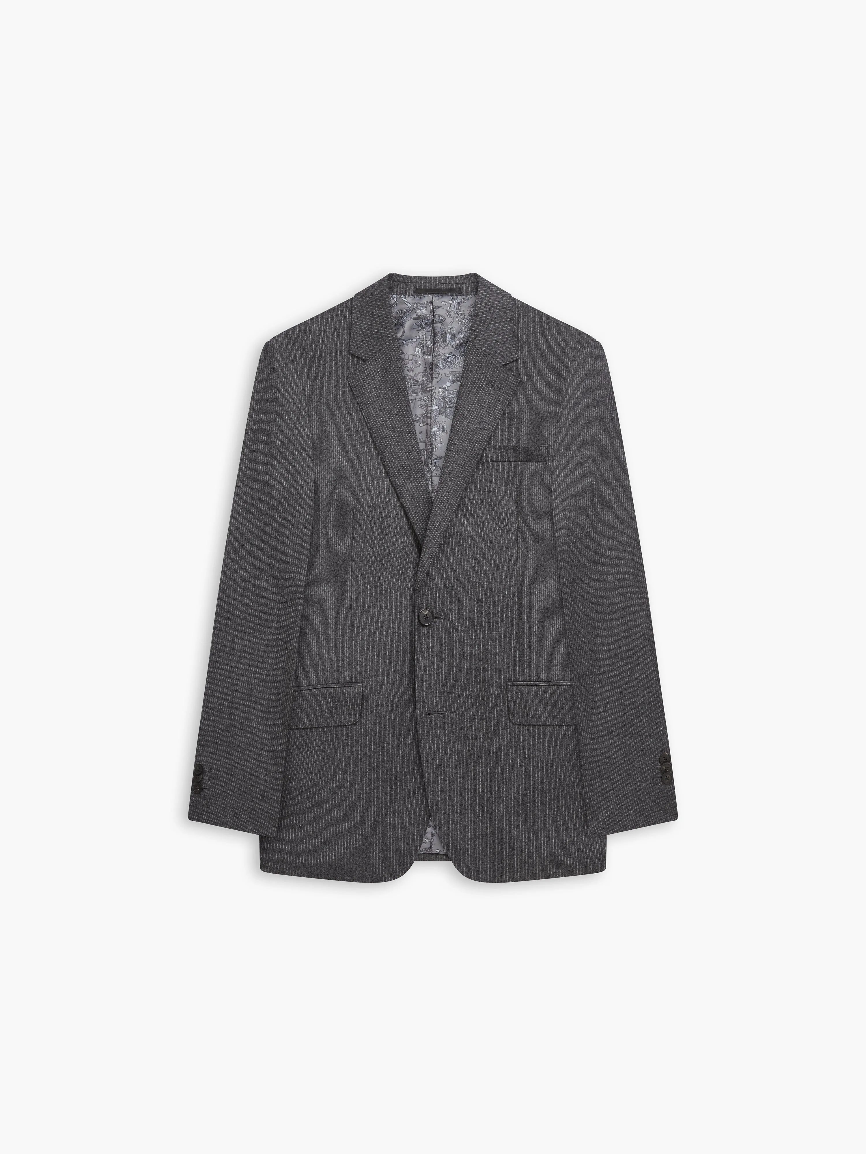 Gainsborough Pinstripe Charcoal Grey Jacket