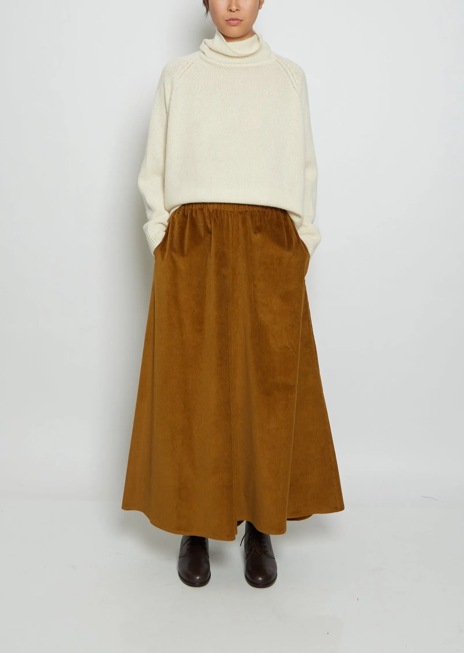 Gaucho Cashmere Corduroy Pants