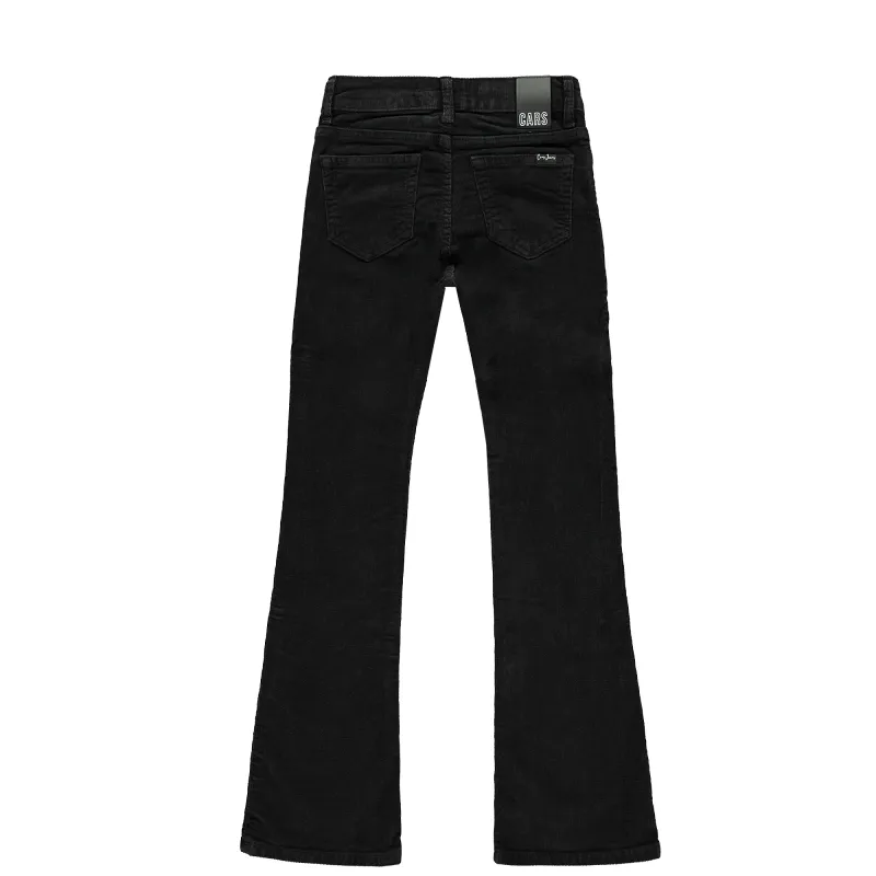 Girl's Flared Corduroy Jeans - Black