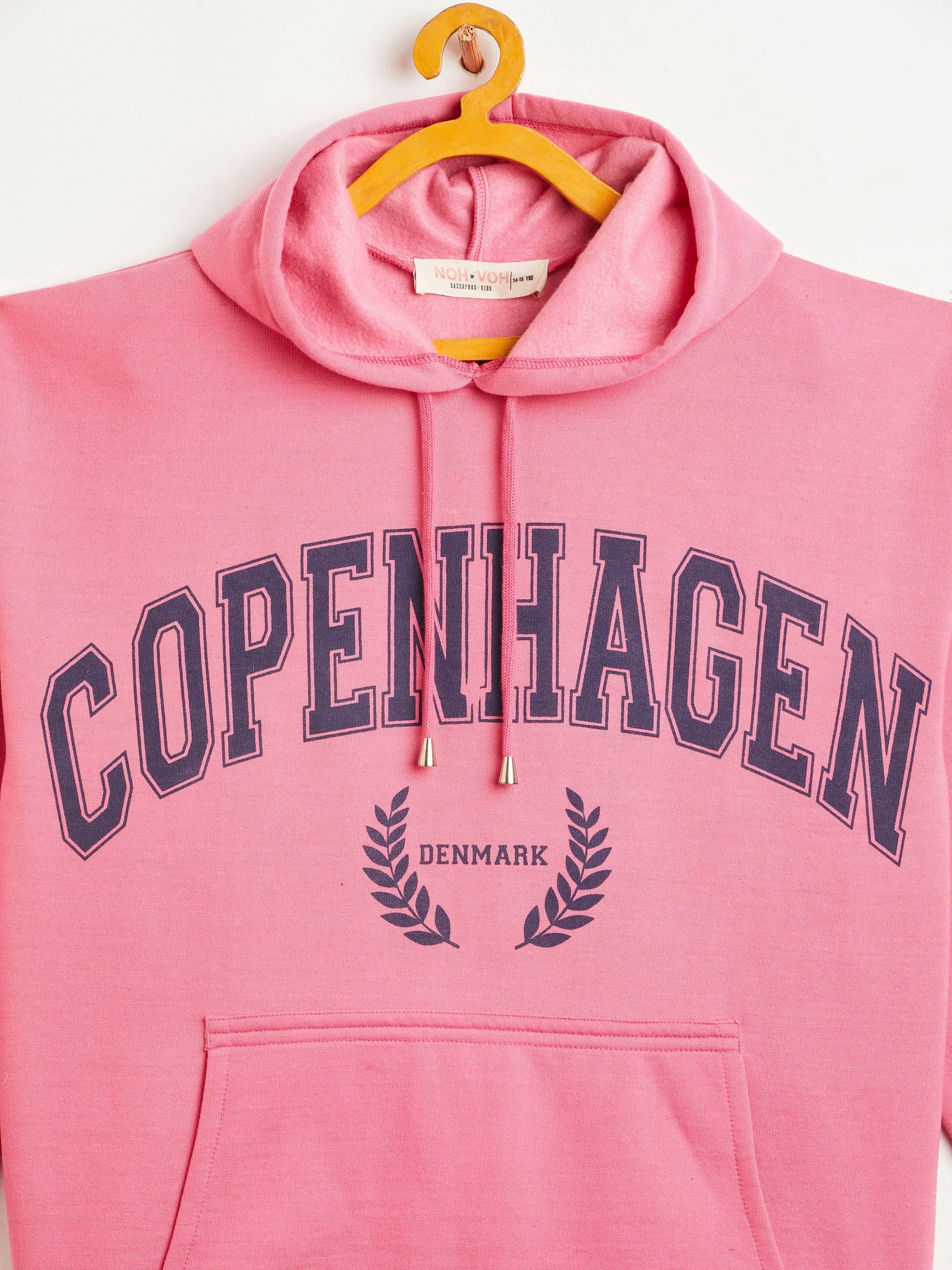 Girls Pink COPENHAGEN Oversized Sweatshirt With Track Pants