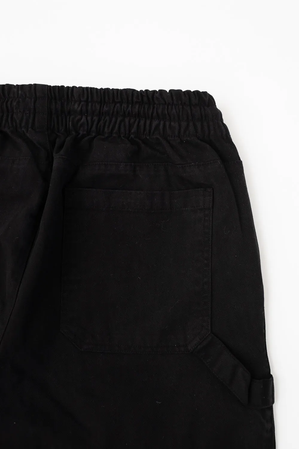 Gonz Pants Herringbone Cotton - Black