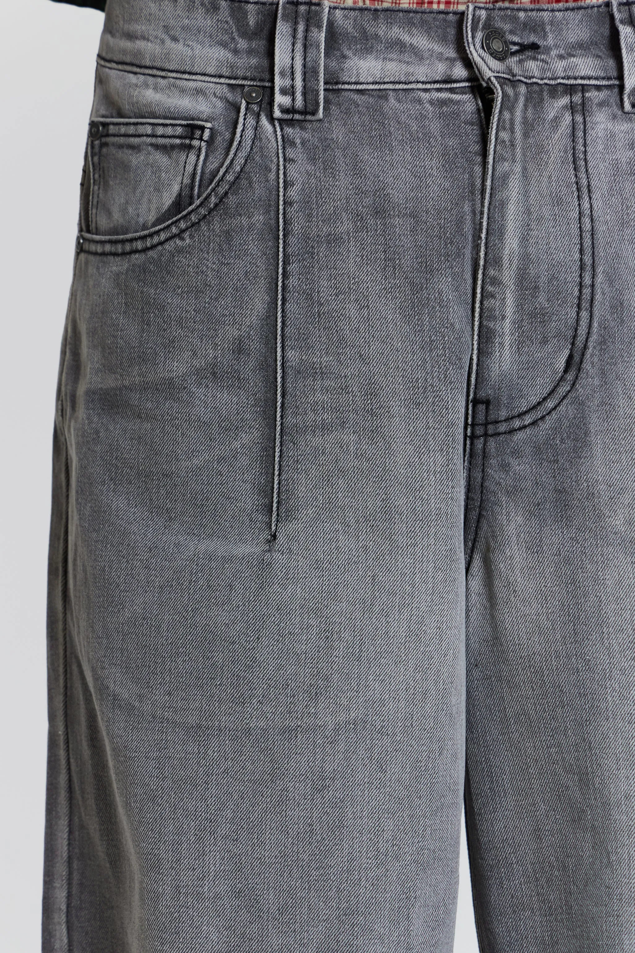 Grey Acid Razor Jeans