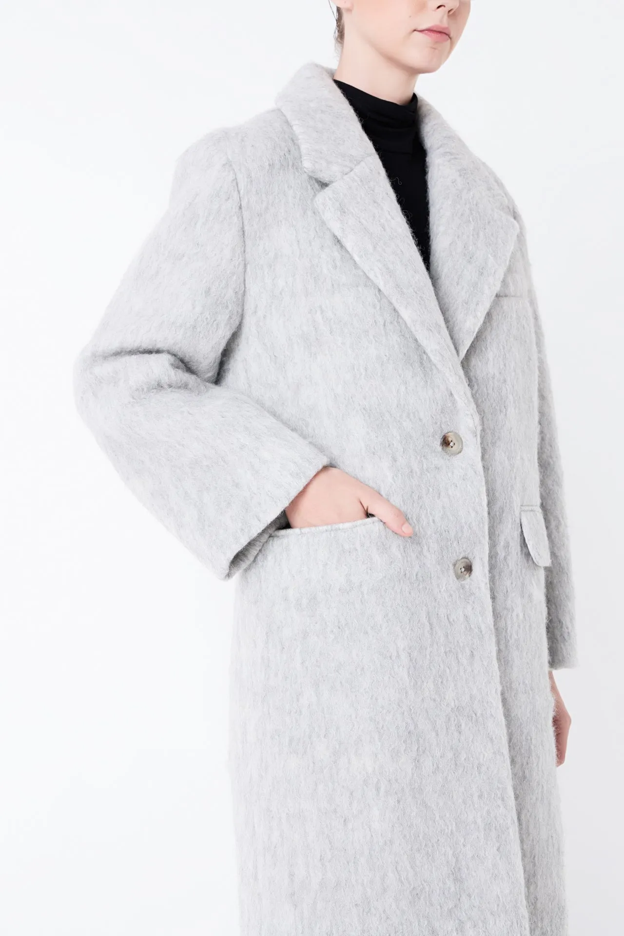 Grey Lab - Oversize Single-breasted Long Coat