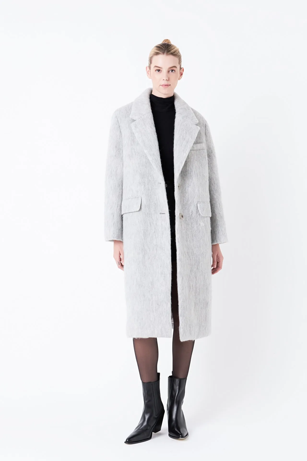 Grey Lab - Oversize Single-breasted Long Coat