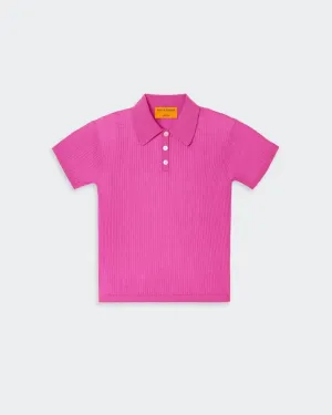 Guest In Residence - Shrunken Polo in Fuschia