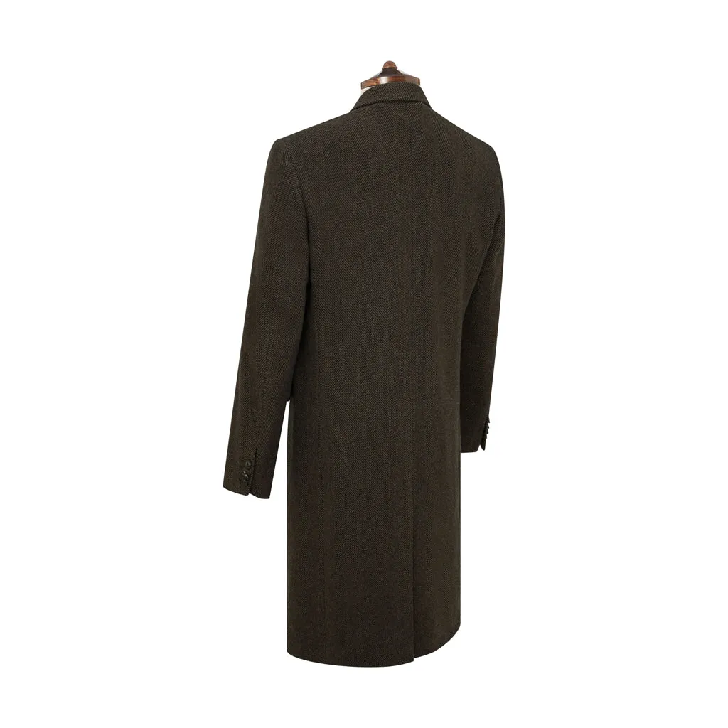 Halesworth Herringbone Wool Cashmere Coat