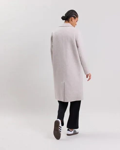 Hartford Woven Ville Coat in Natural