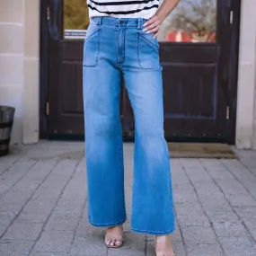 Holland Park High Rise Ultra Stretch Wide Leg Jeans