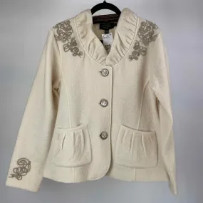 Icelandic Designs Size L Cream NWT wool Coat