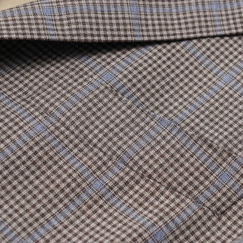 Isaia Layered Check Wool Sport Coat