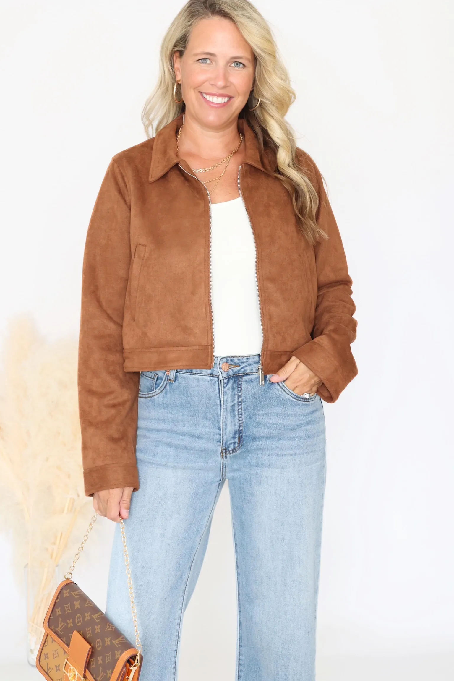 Jenna Faux Suede Jacket