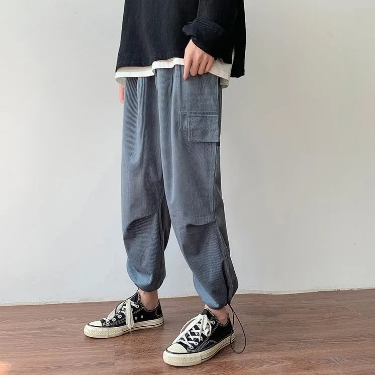 [Korean Style] Corduroy Cotton Casual Pants