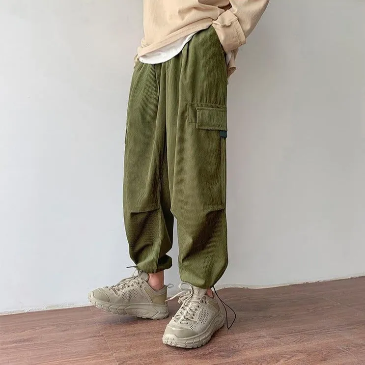 [Korean Style] Corduroy Cotton Casual Pants