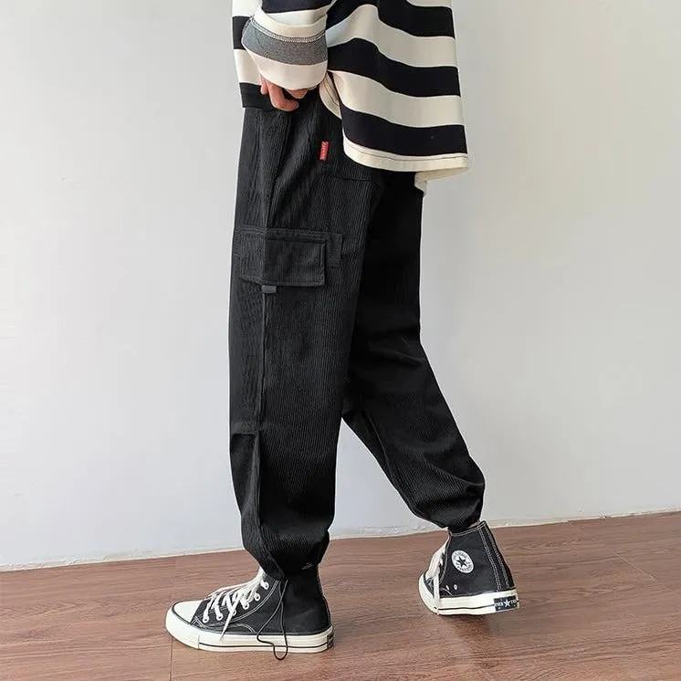 [Korean Style] Corduroy Cotton Casual Pants