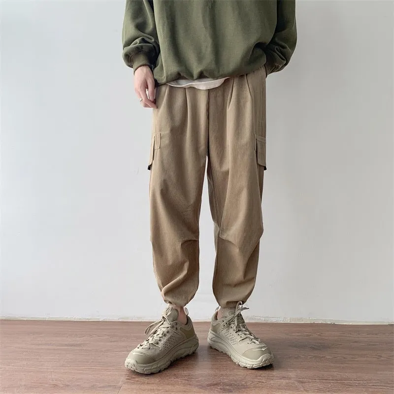 [Korean Style] Corduroy Cotton Casual Pants