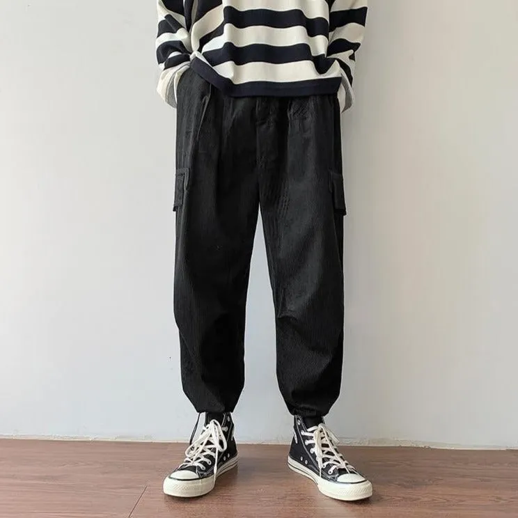 [Korean Style] Corduroy Cotton Casual Pants