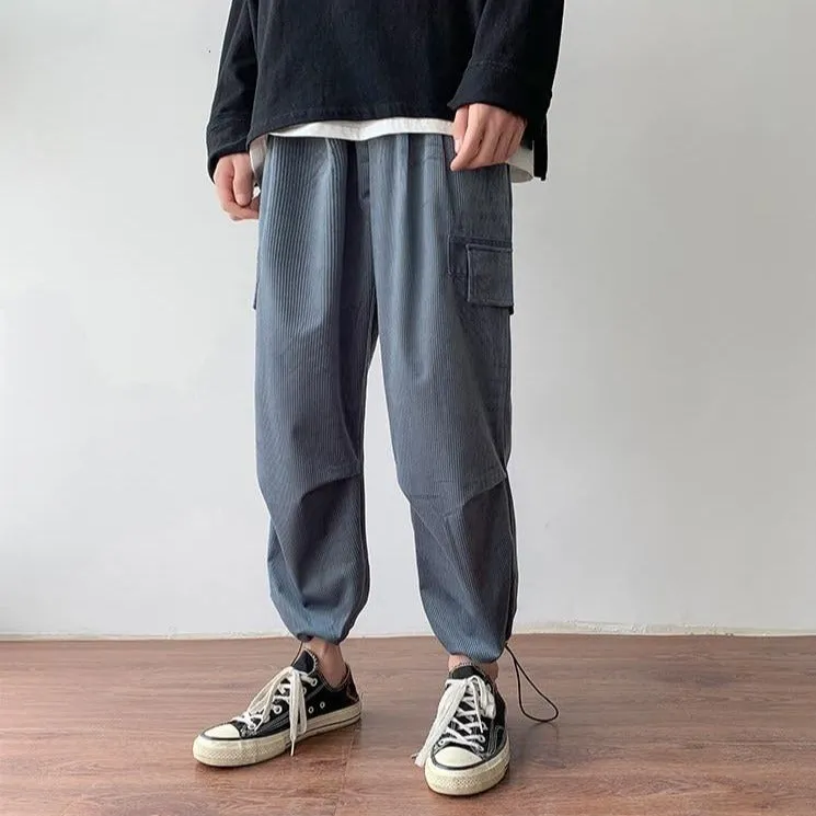 [Korean Style] Corduroy Cotton Casual Pants