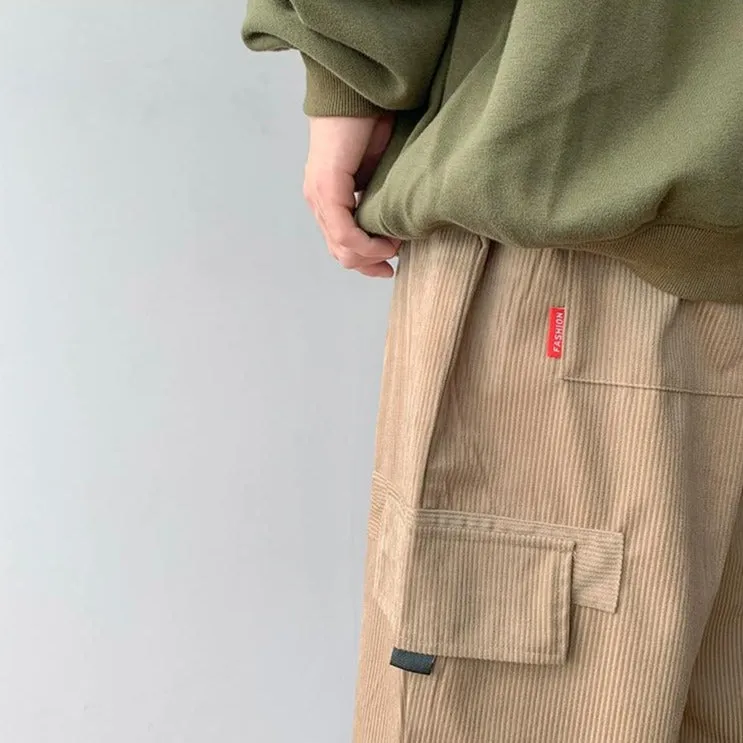 [Korean Style] Corduroy Cotton Casual Pants