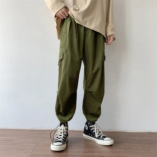 [Korean Style] Corduroy Cotton Casual Pants