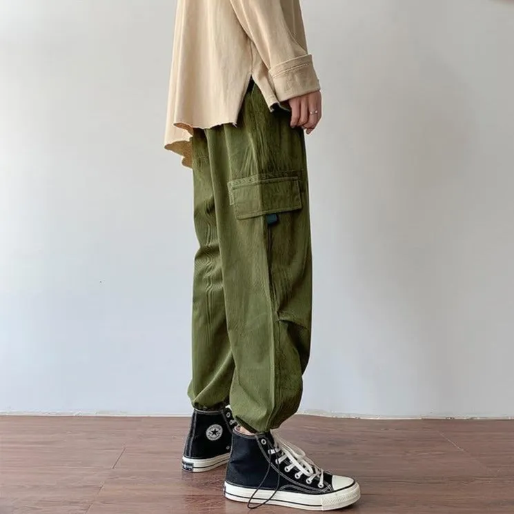 [Korean Style] Corduroy Cotton Casual Pants