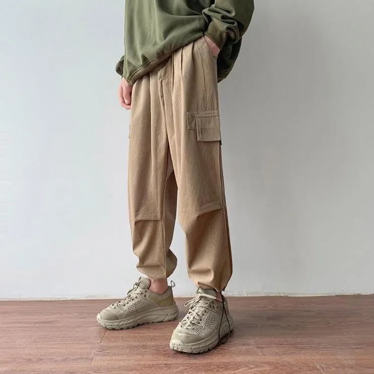 [Korean Style] Corduroy Cotton Casual Pants