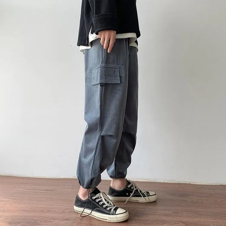 [Korean Style] Corduroy Cotton Casual Pants