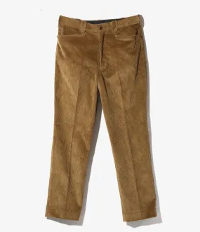 L Pocket Trouser - Brown - 8W Corduroy