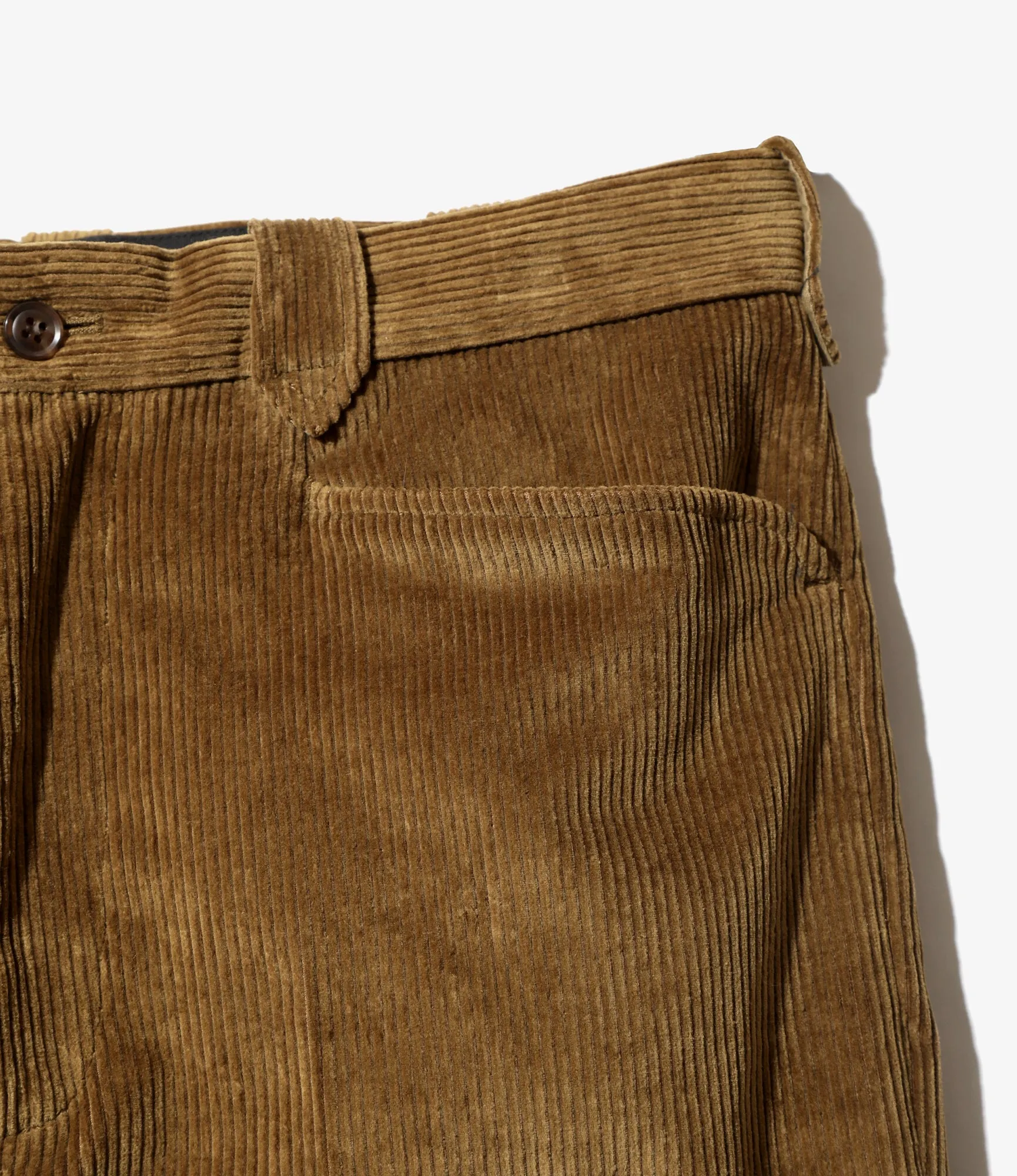 L Pocket Trouser - Brown - 8W Corduroy