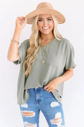 L.A. Lifestyle Shift Top In Olive