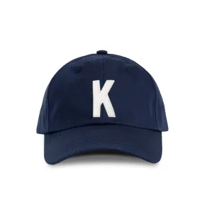 Letter K Baseball Hat Navy