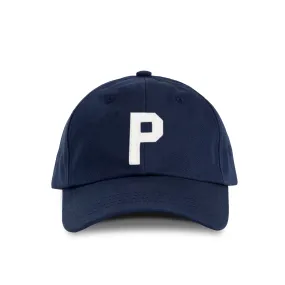 Letter P Baseball Hat Navy