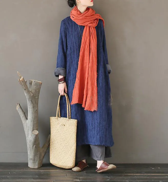 Long Sleeve Winter Fleece Cotton Outwear Women Dress XMLP9201229