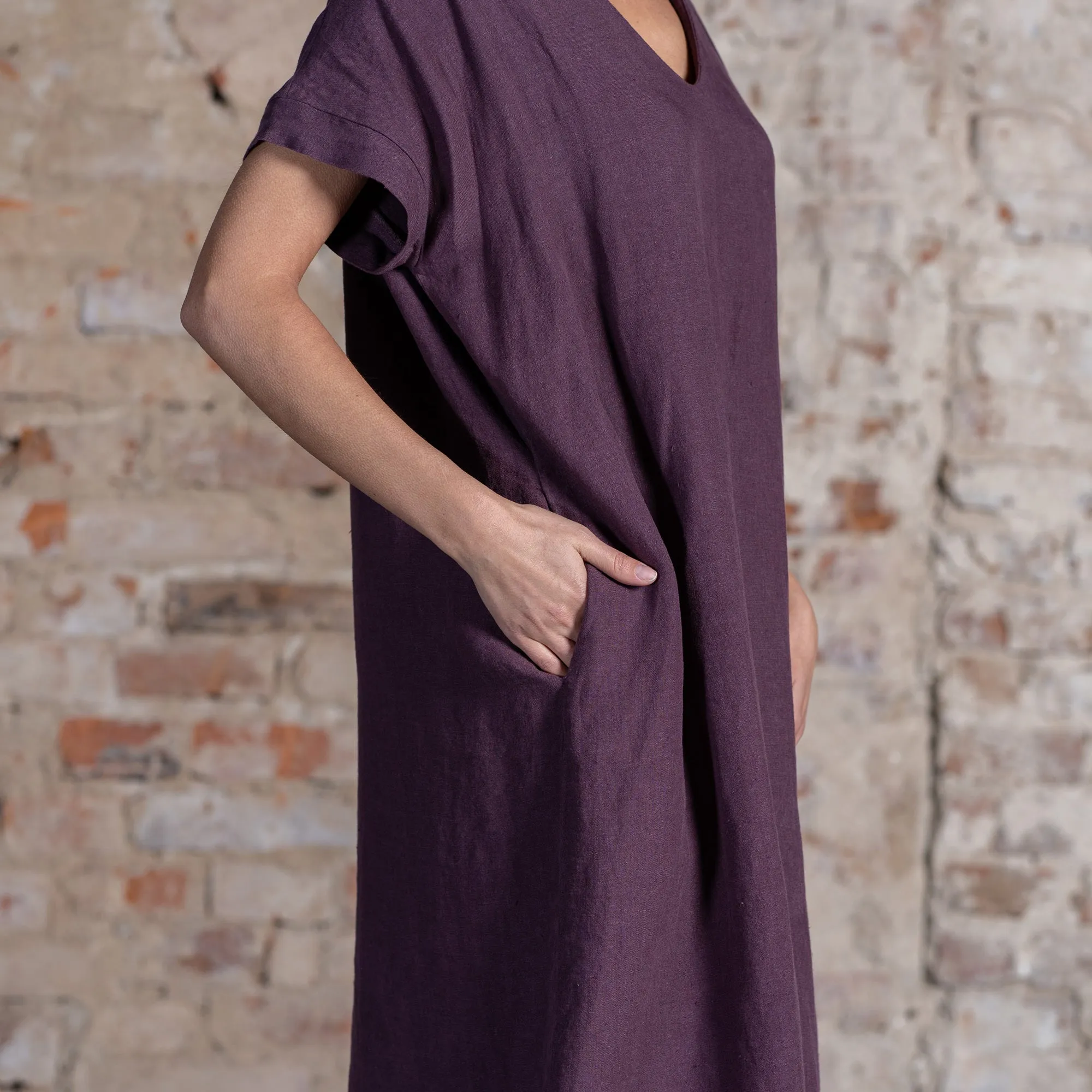 Loose Dress Joelle Shadow Purple