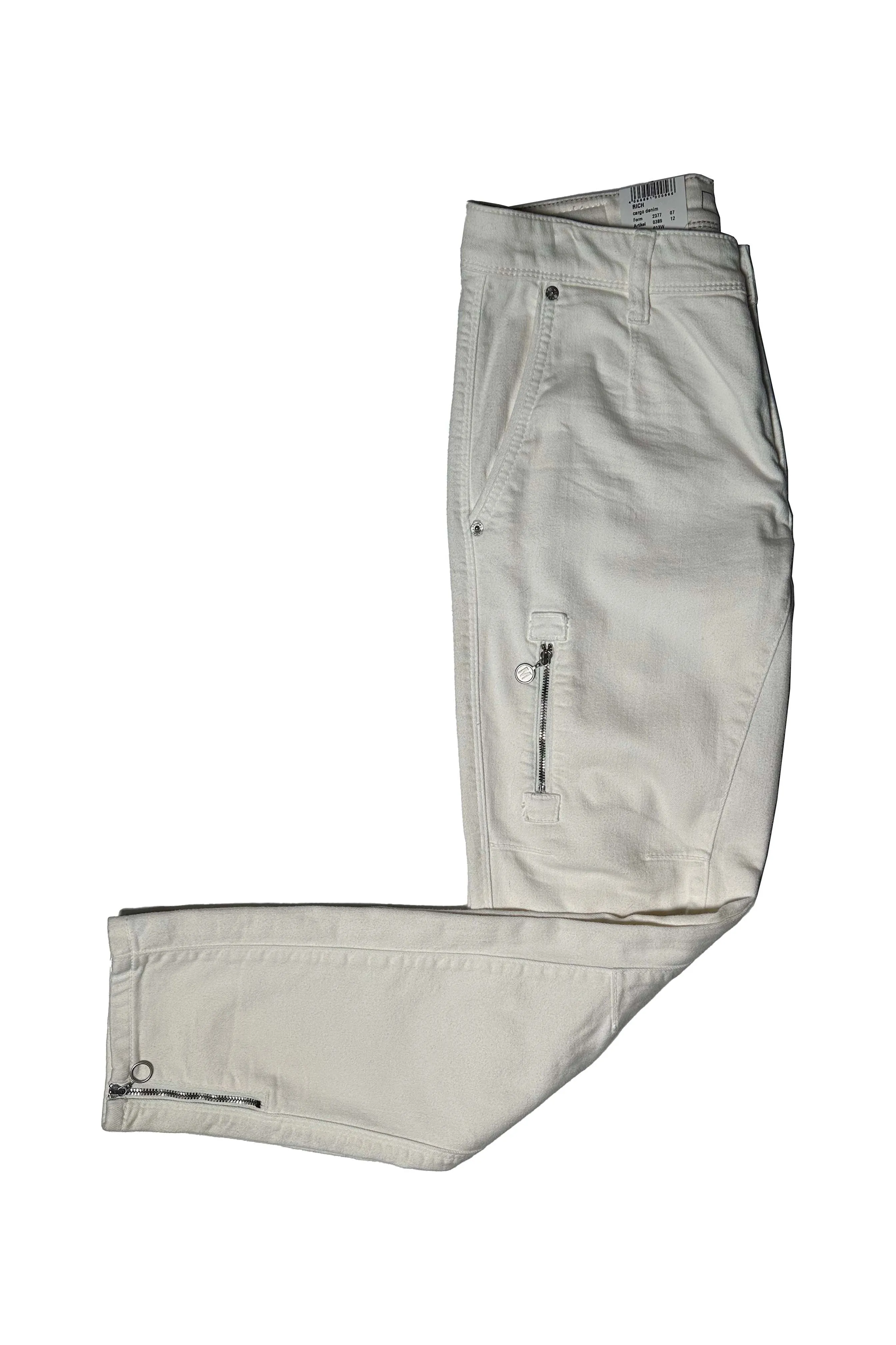 Mac Jeans Rich Cargo Denim 2377-70-0389-013W | 013W Marshmallow | Clearance Final Sale