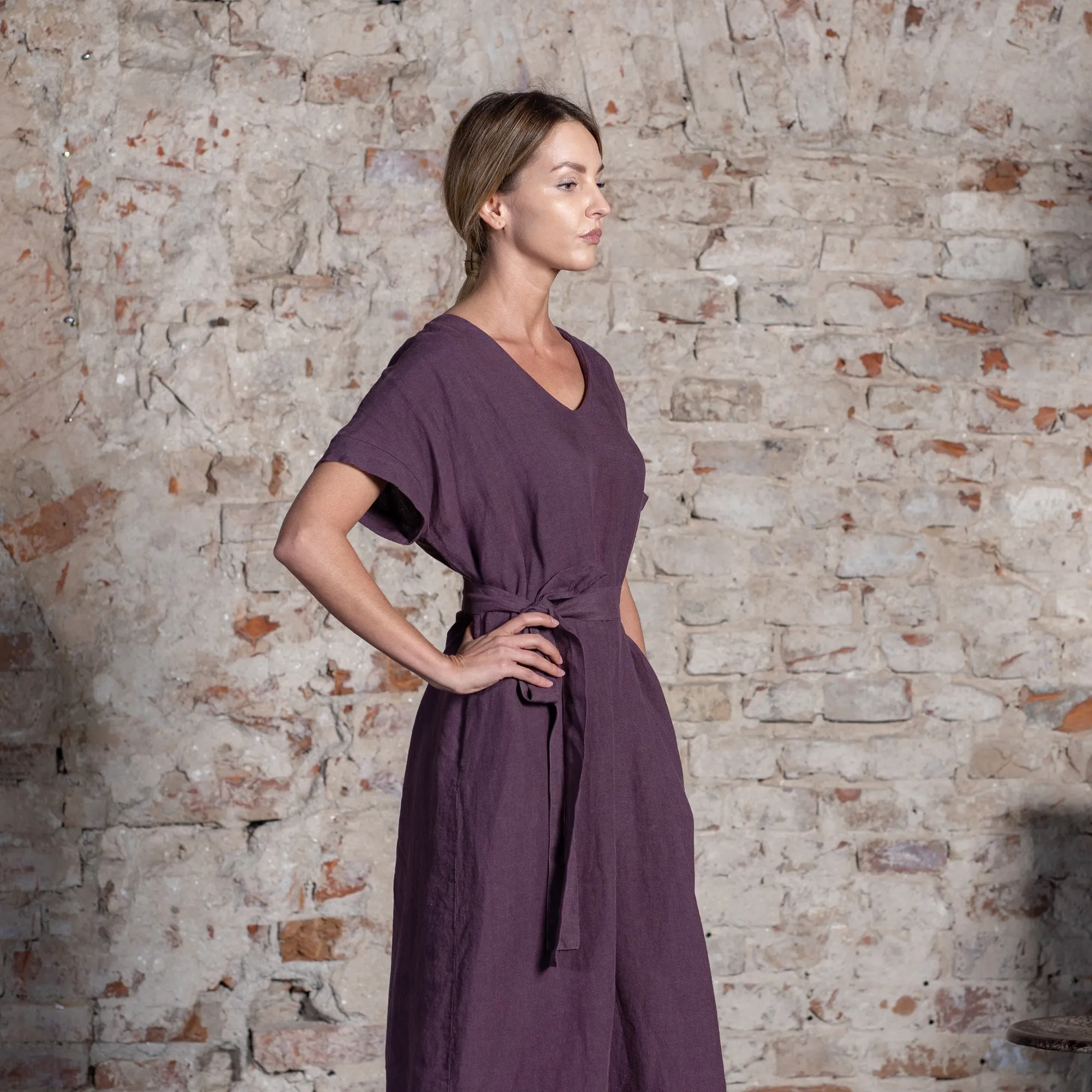 MENIQUE Loose Dress Joelle Shadow Purple