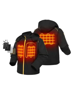 Men's Classic Heated Jacket - Black & Gold