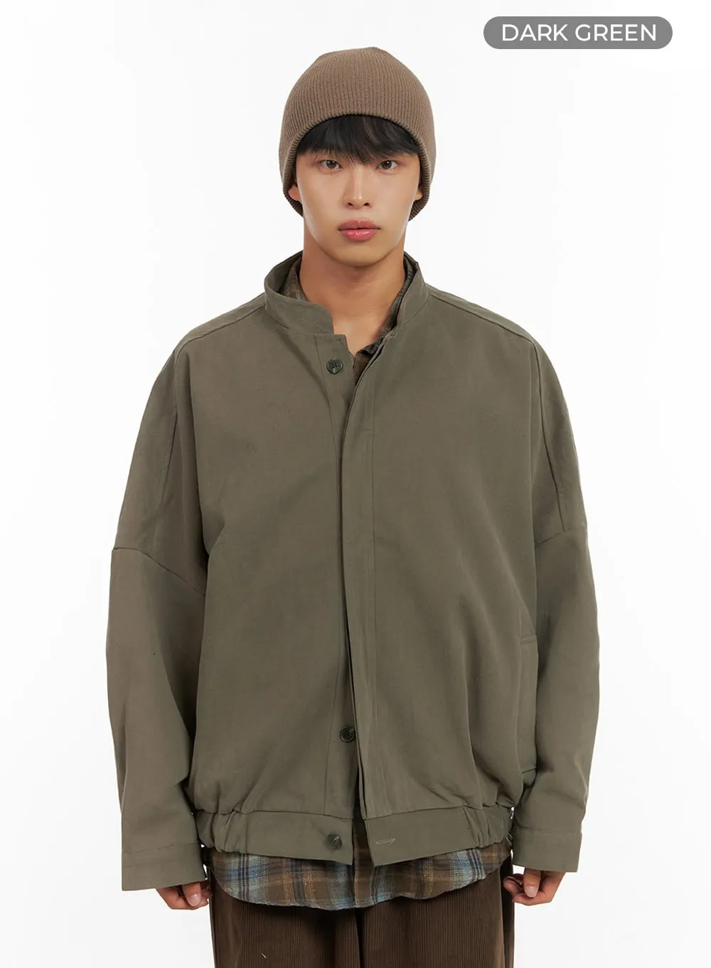 Men's Cotton Buttoned Cargo Jacket IS419