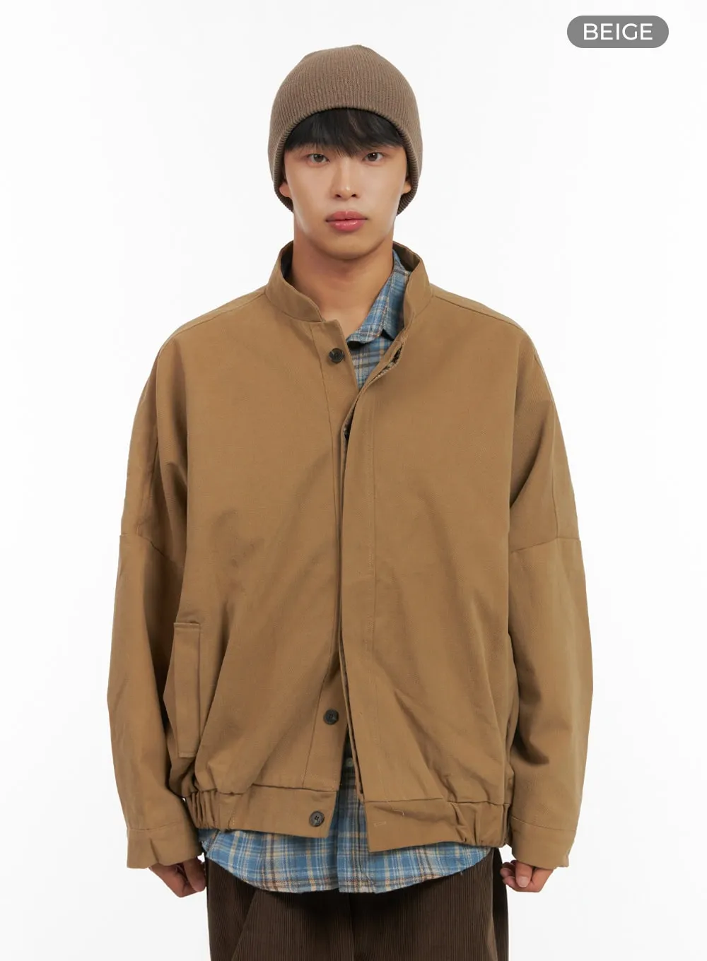 Men's Cotton Buttoned Cargo Jacket IS419