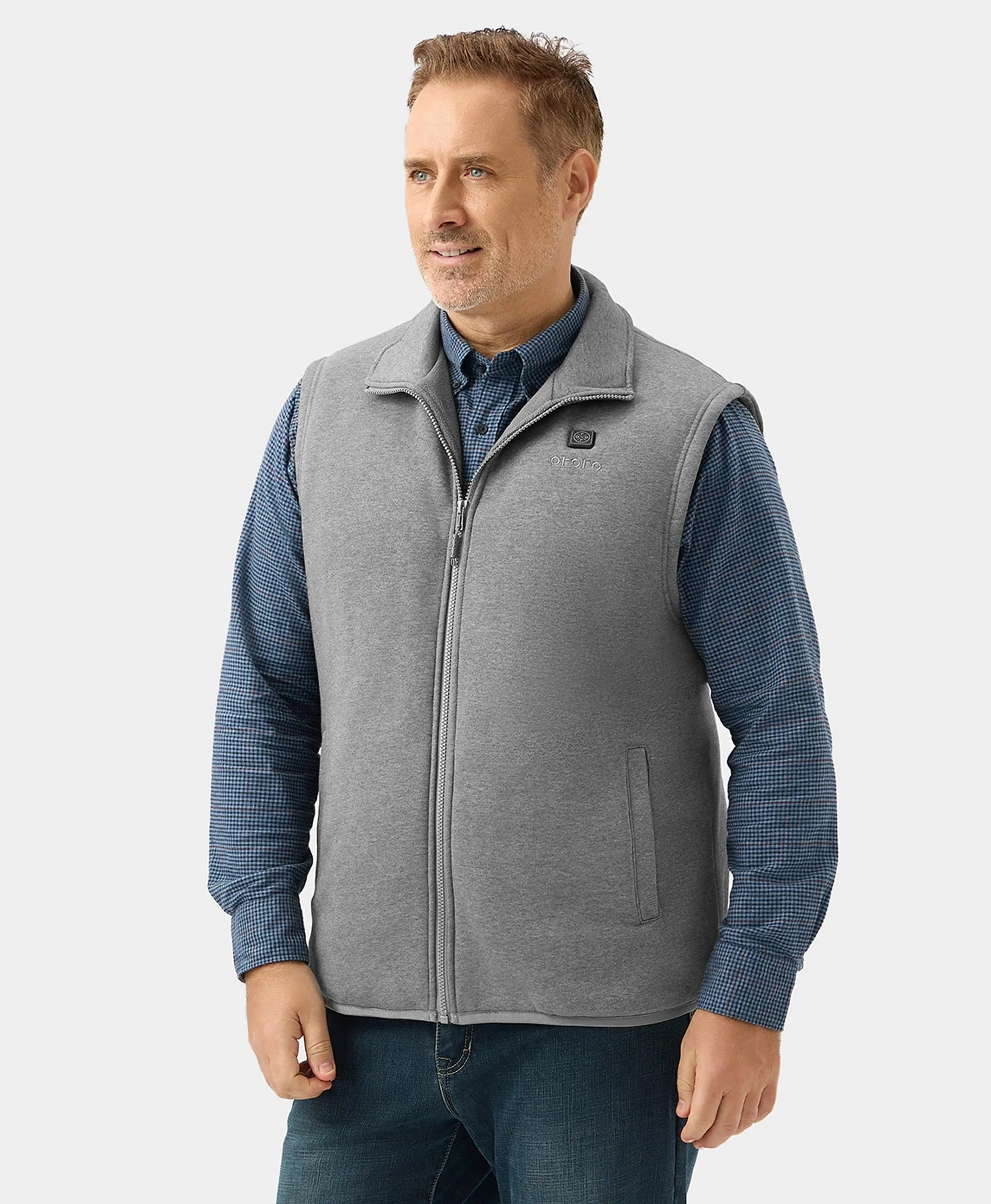 Men's Heated Fleece Vest - New Colours